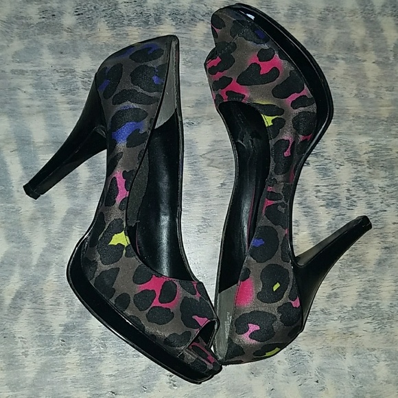 Nine West Shoes - Nine west peep toe leopard print